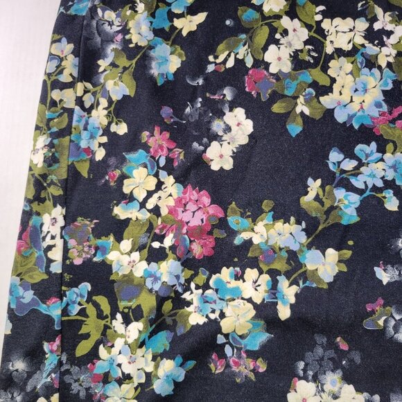 J. Jill Womens Floral Multicolor Viscose Blend Ponte Pencil Skirt Size M - Picture 7 of 7